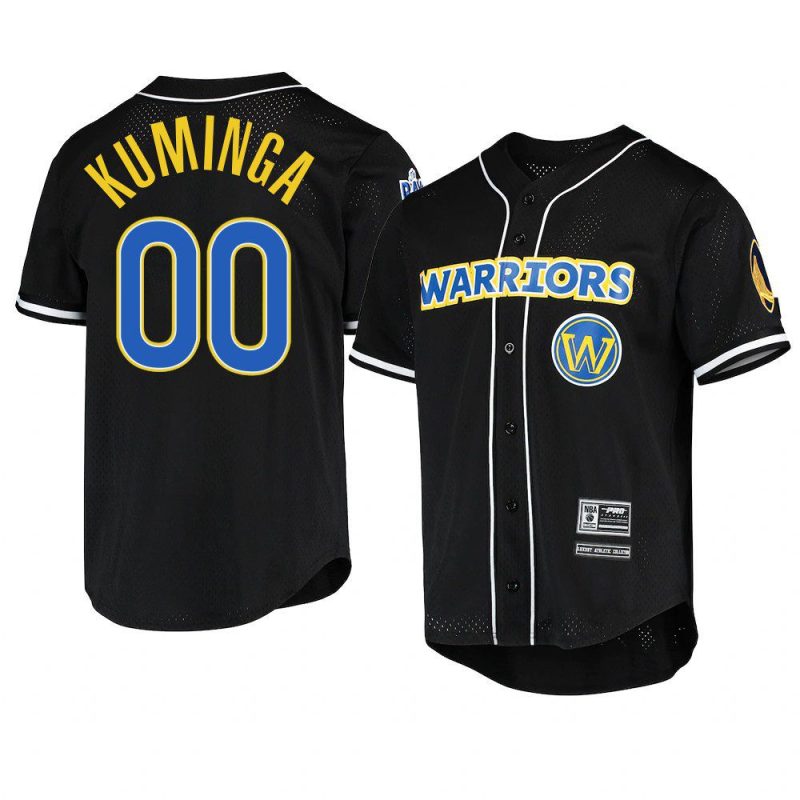 jonathan kuminga black baseball shirt jersey