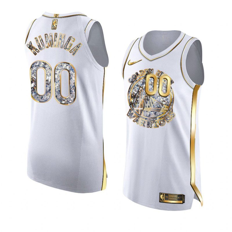 jonathan kuminga white 2022 nba playoffs jersey