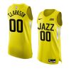 jordan clarkson 2022 23jazz jersey icon editionauthentic yellow