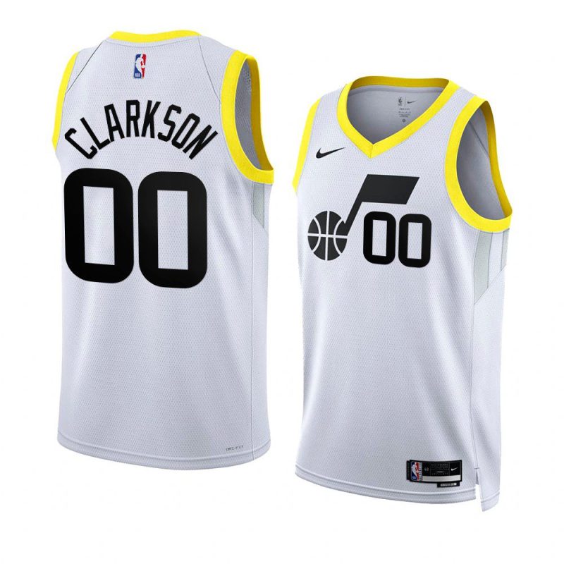 jordan clarkson jazzjersey 2022 23association edition white