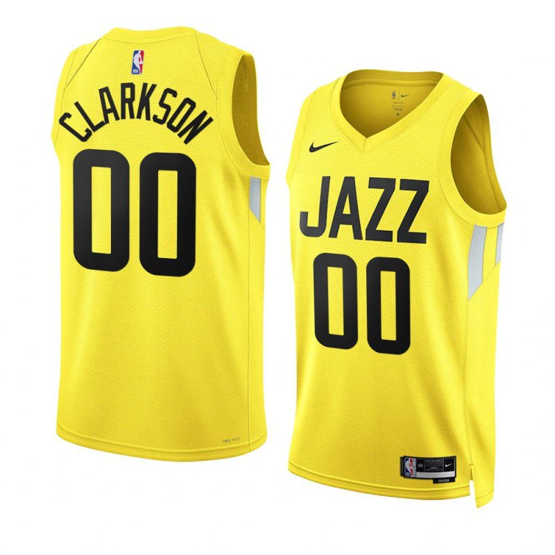 jordan clarkson jazzjersey 2022 23icon edition yellow