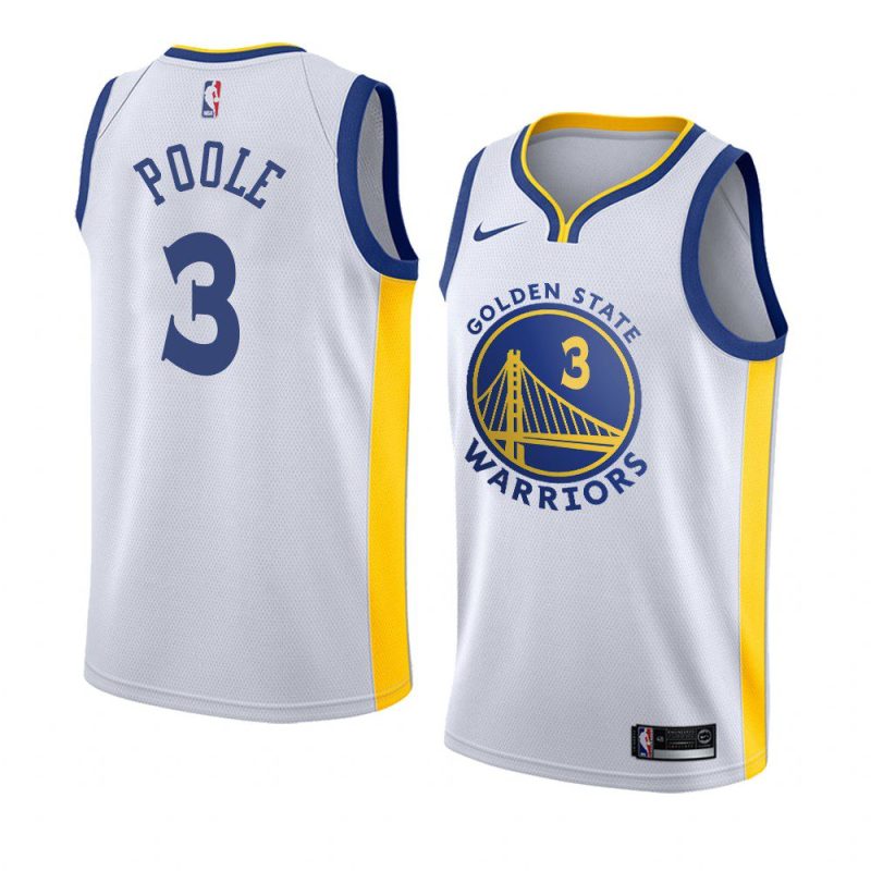 jordan poole jersey 2019 20 men's association