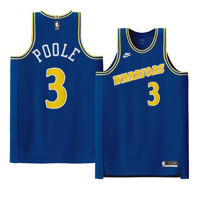 jordan poole royal classic edition jersey