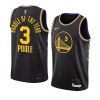 jordan poole warriors handle of the year blackjersey black