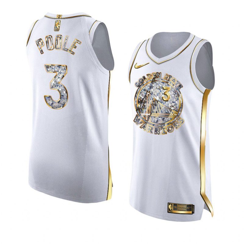 jordan poole white 2022 nba playoffs jersey