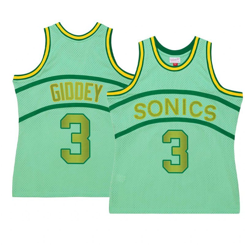 josh giddey jersey space knit green hardwood classics