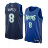 josh minott timberwolves city edition blue 2022 nba draft jersey