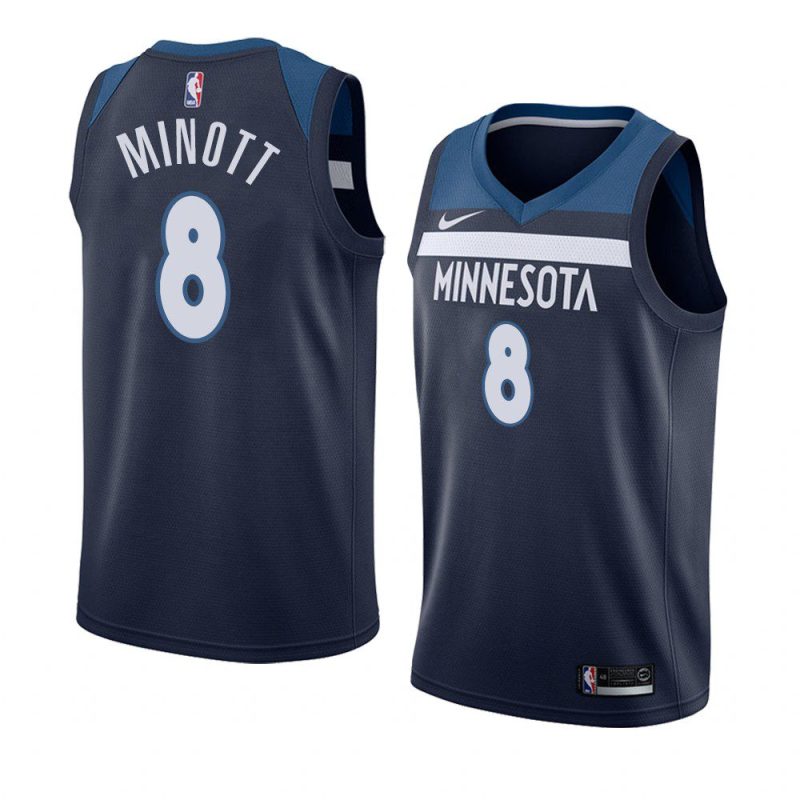 josh minott timberwolves icon edition navy 2022 nba draft jersey