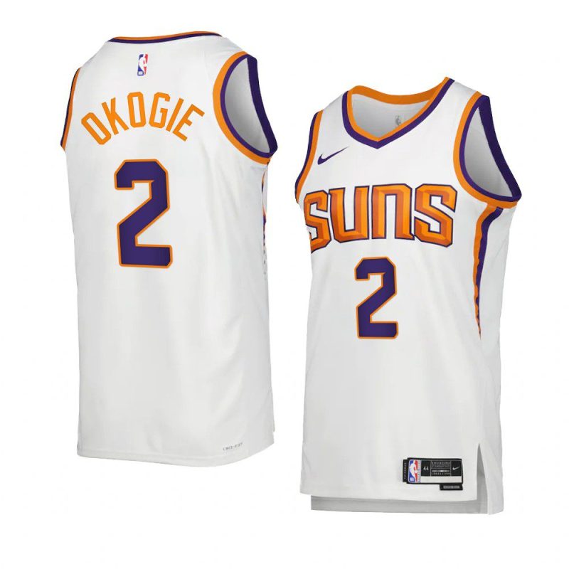 josh okogie sunsjersey 2022 23association edition whiteswingman