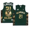 jrue holiday basketball tank top aape x nba style ape face green