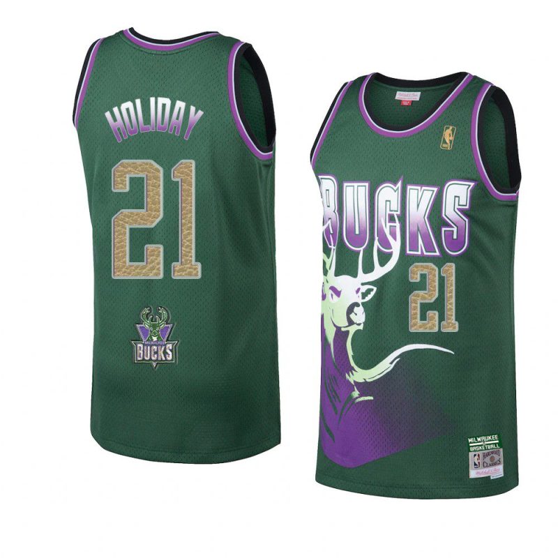 jrue holiday buckskins limited jersey hardwood classics green 2021