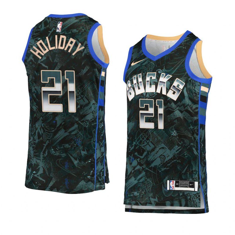 jrue holiday camo select series jersey green