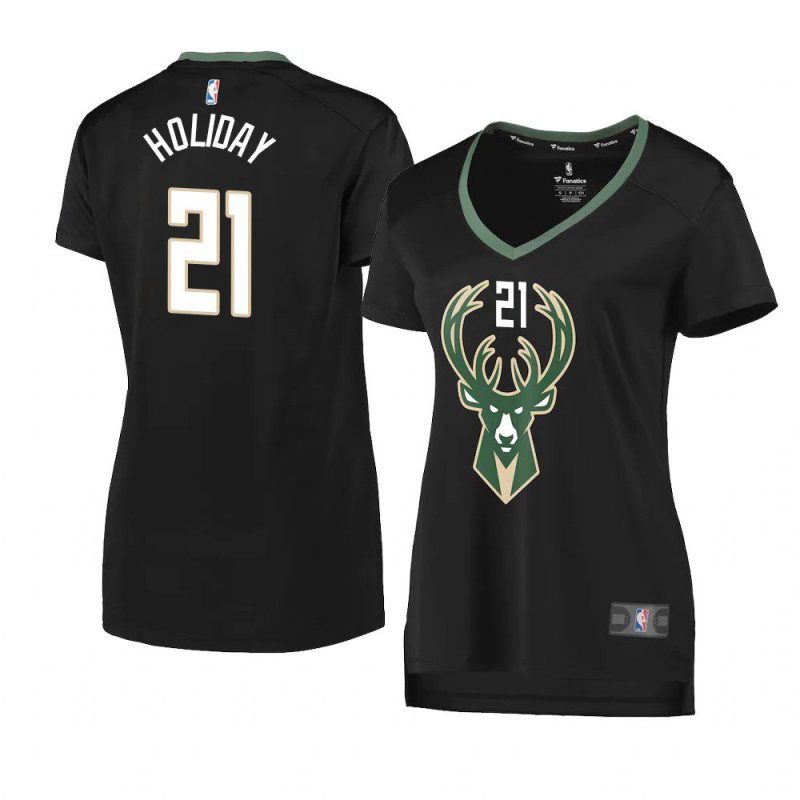 jrue holiday women's jersey statement edition black