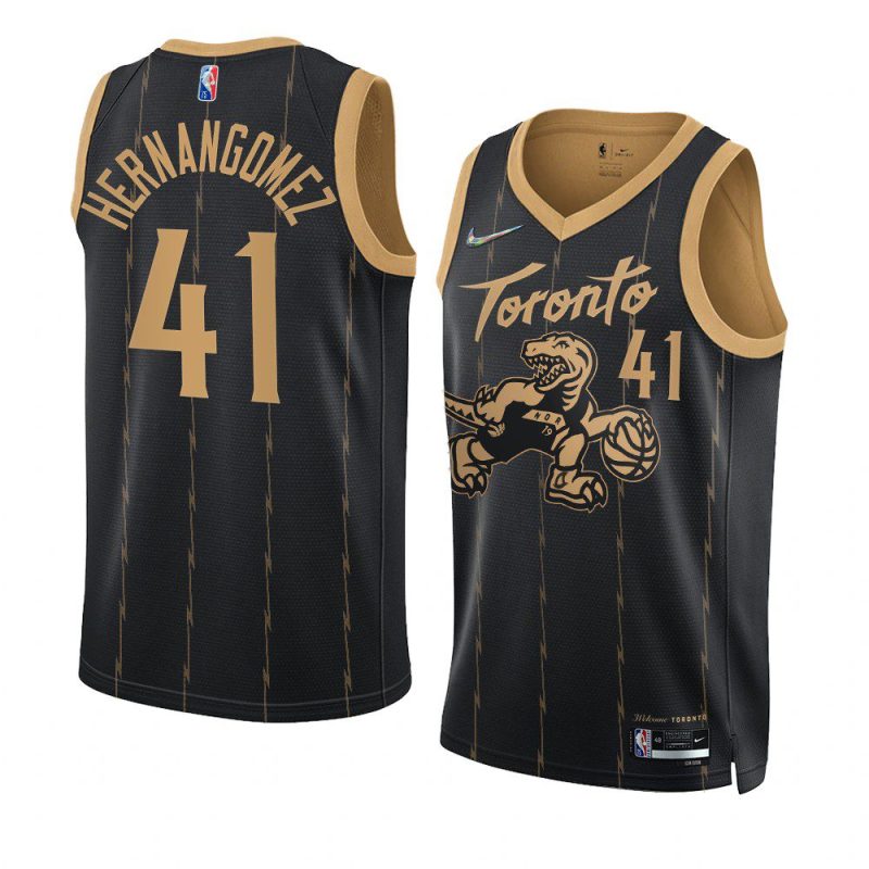 juancho hernangomez raptorsjersey city edition black75th diamond badge