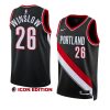 justise winslow blazersjersey 2022 23icon edition blackswingman