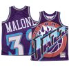 karl malone jazz jersey big face purple hwc men's