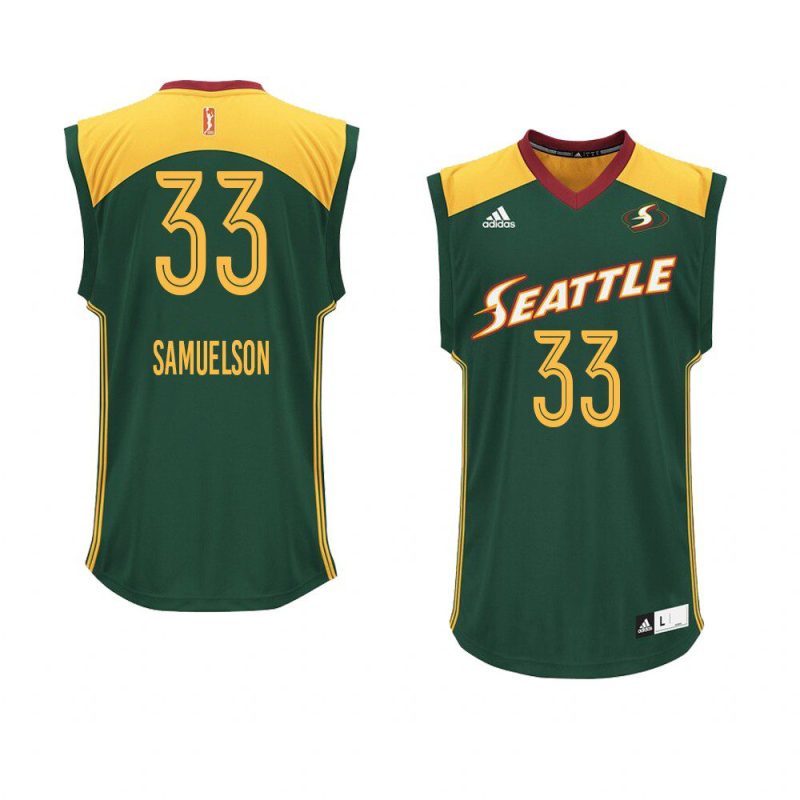 katie lou samuelson women's jersey authentic green 2021