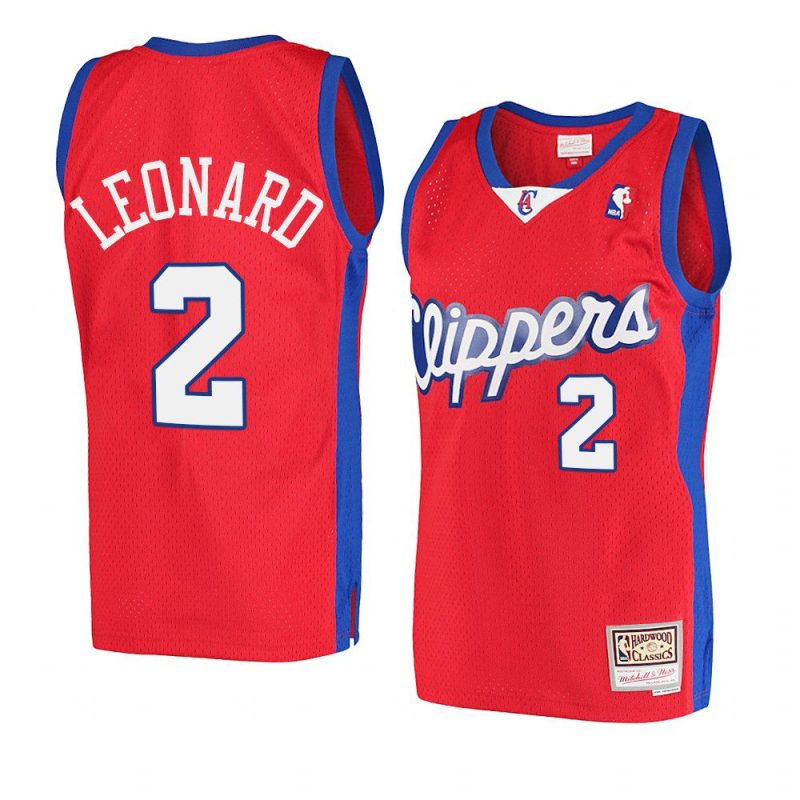 kawhi leonard jersey hardwood classics 2001 02 red