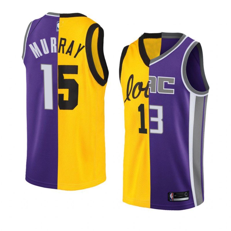 keegan murray iowa x kings split edition gold purple 2022 nba draft jersey