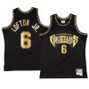 kenneth lofton jr. gold logo jersey hardwood classics black