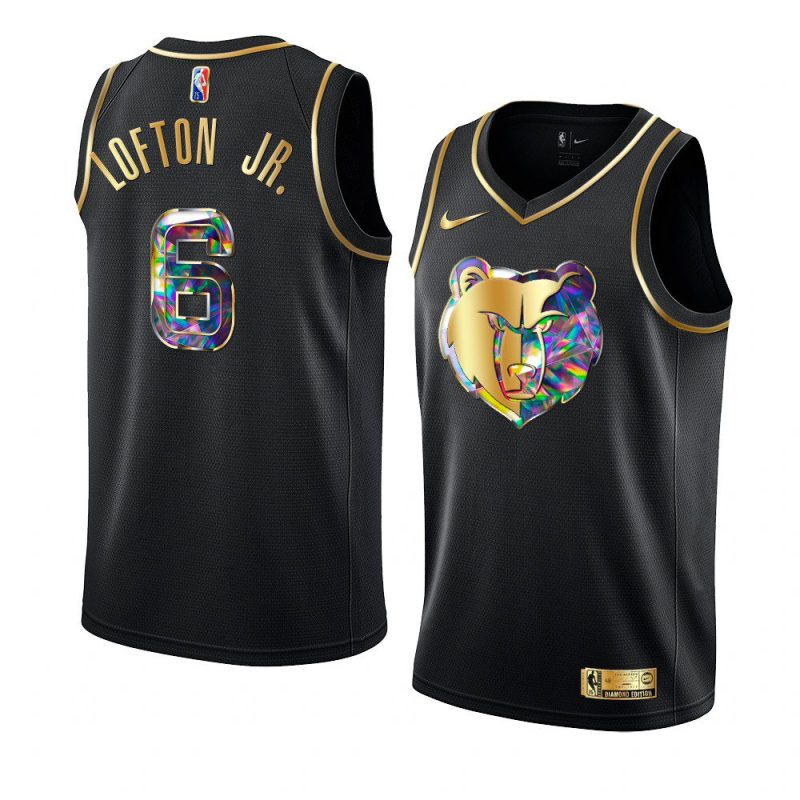 kenneth lofton jr. grizzlies golden diamond blackjersey black