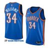 kenrich williams thunderjersey 2022 23icon edition blueswingman