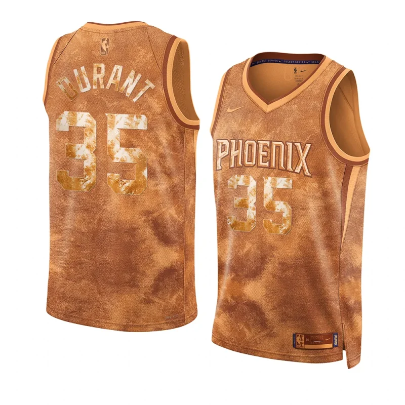 kevin durant suns 2023 select series camojersey brown