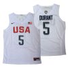 kevin durantmen'swhite national men's basketball team dream twelve jersey