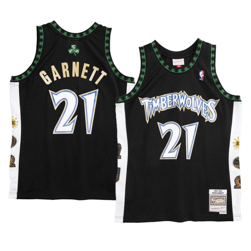 kevin garnett jersey hardwood classics black hof men's