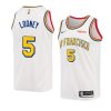 kevon looney jersey classic edition white swingman badge men's