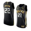 khris middleton authentic golden edition jersey 2021 nba finals champions black