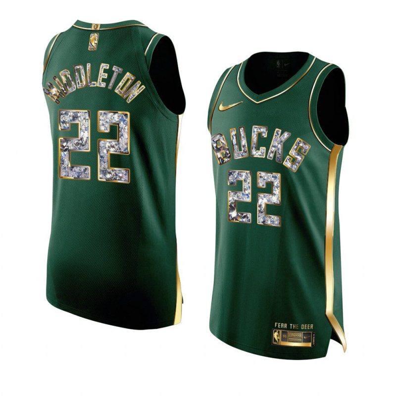 khris middleton bucksjersey 2022 nba playoffs green