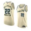 khris middleton jersey black lives matte authentic cream 2020 playoffs