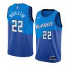 khris middleton jersey city edition blue 2020 21