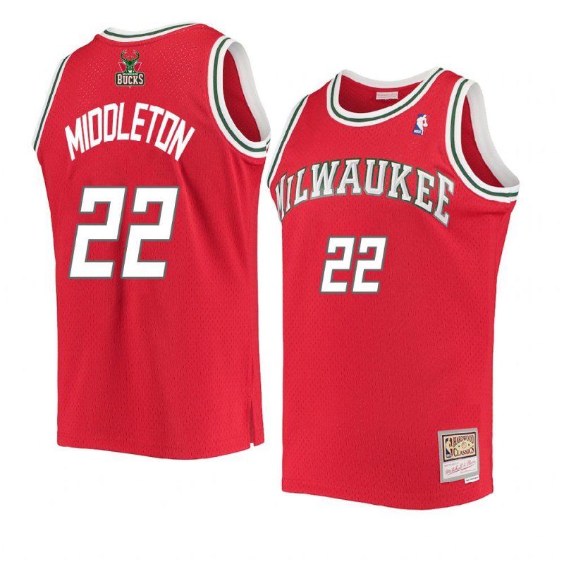 khris middleton jersey hardwood classics red