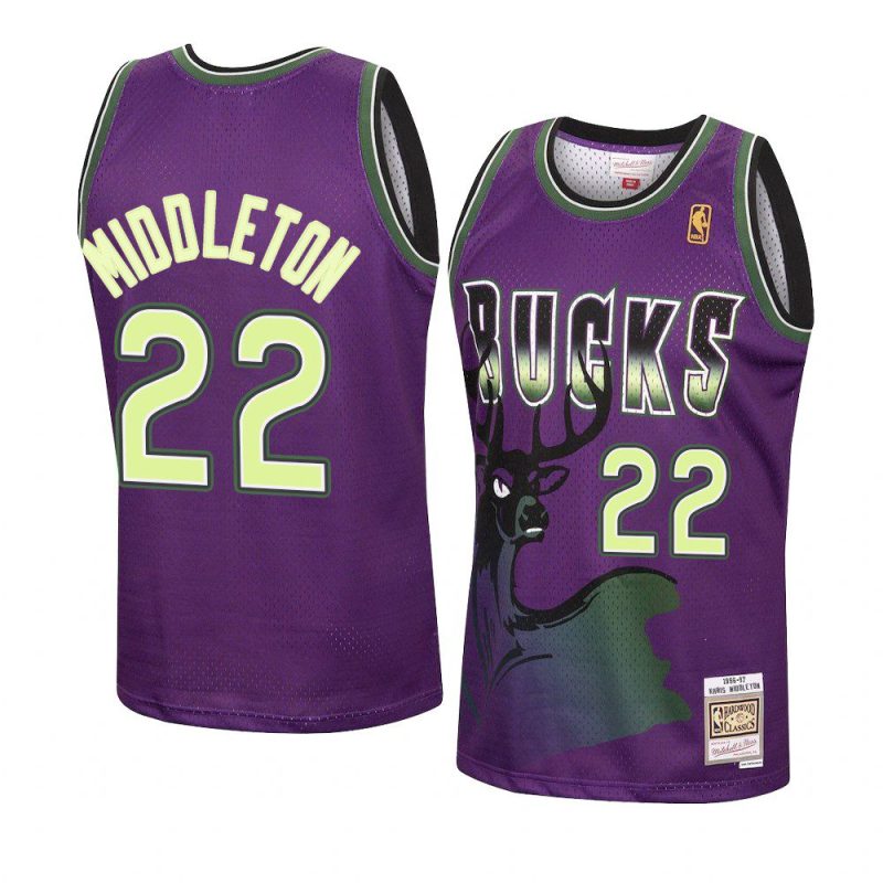 khris middleton jersey reload purple hardwood classics