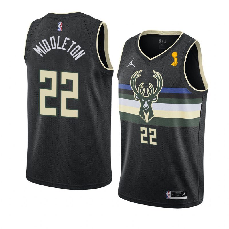 khris middleton statement jersey 2021 nba finals champions black