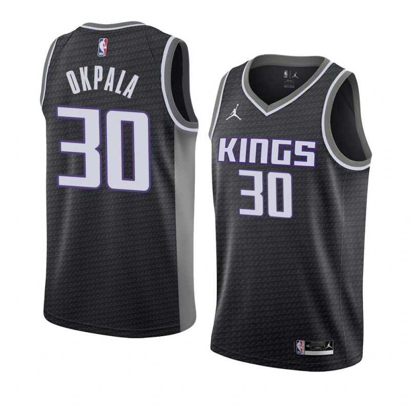 kings kz okpala black statement edition swingman jersey