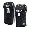 kings malik monk black replica statement jersey