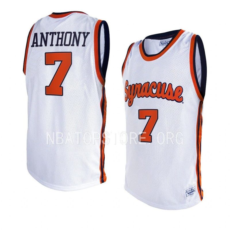 kiyan anthony class of 2025 jersey retro basketball white