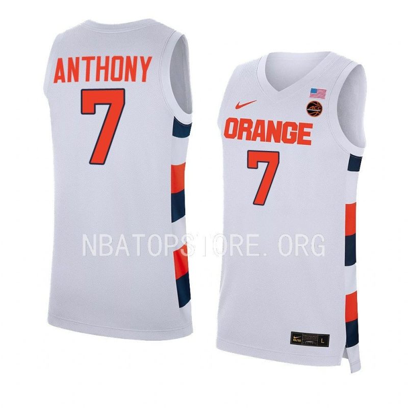 kiyan anthony replica jersey college basketball white