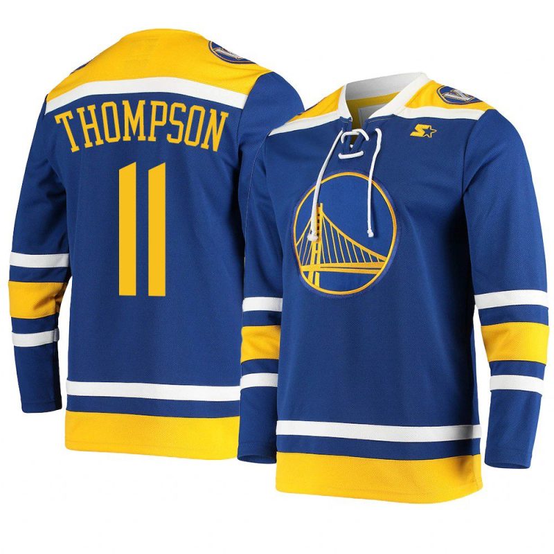 klay thompson hockey fashion jersey pointman royal