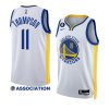 klay thompson warriorsjersey 2022 23association edition whiteno.6 patch