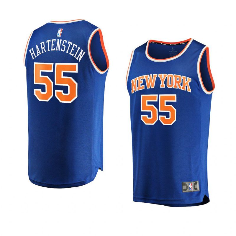 knicks isaiah hartenstein blue fast break replica icon edition jersey