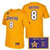 kobe bryant 2001 mvp all star t shirt gold jersey