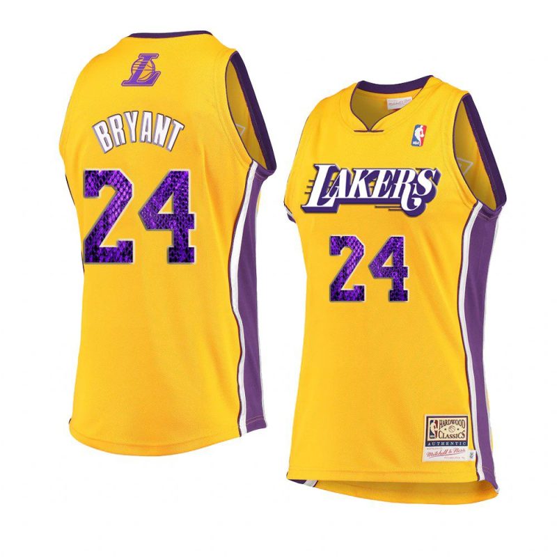 kobe bryant hardwood classics jersey snakeskin gold 2021