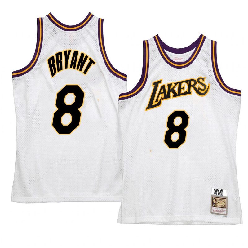 kobe bryant jersey hardwood classics white 1984 85