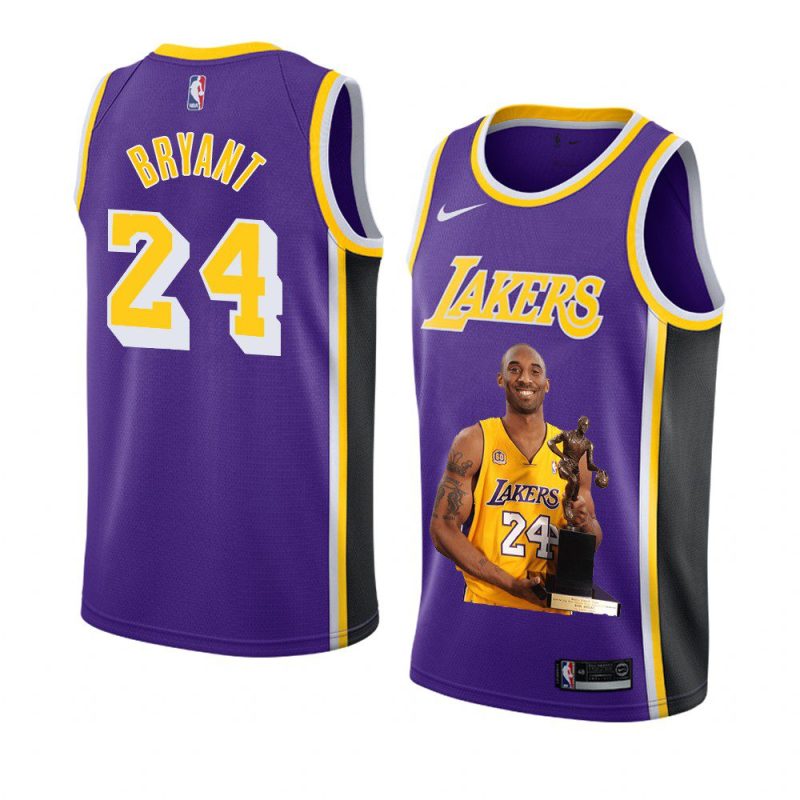 kobe bryant jersey portrait edition purple mvp