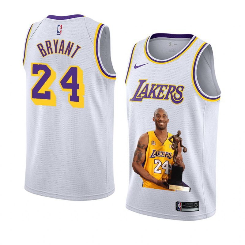 kobe bryant jersey portrait edition white mvp