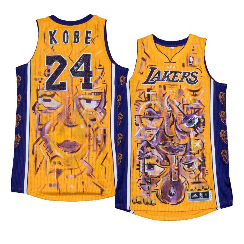 kobe bryant jersey street artists gold jeff hamilton collaboration